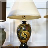 L08. Handpainted table lamp. 